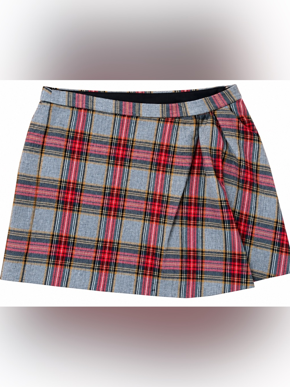 J. Crew Fireside Plaid 100% Wool Pleated Skirt